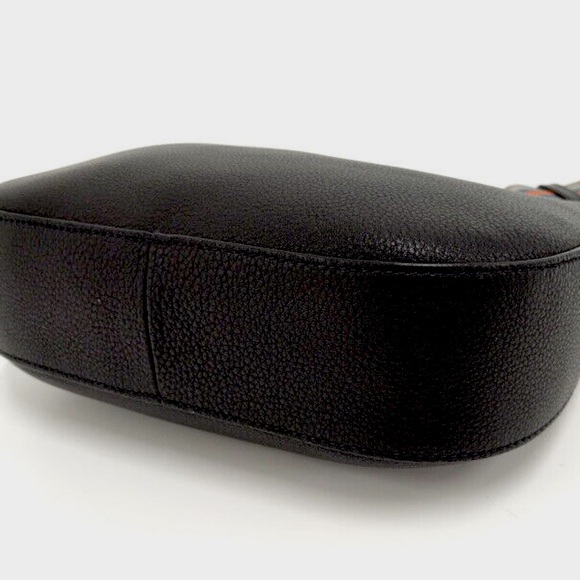 Authentic Pristine Prada Vitello Phenix Leather Web Stripe Strap Crossbody Bag - Picture 3 of 9